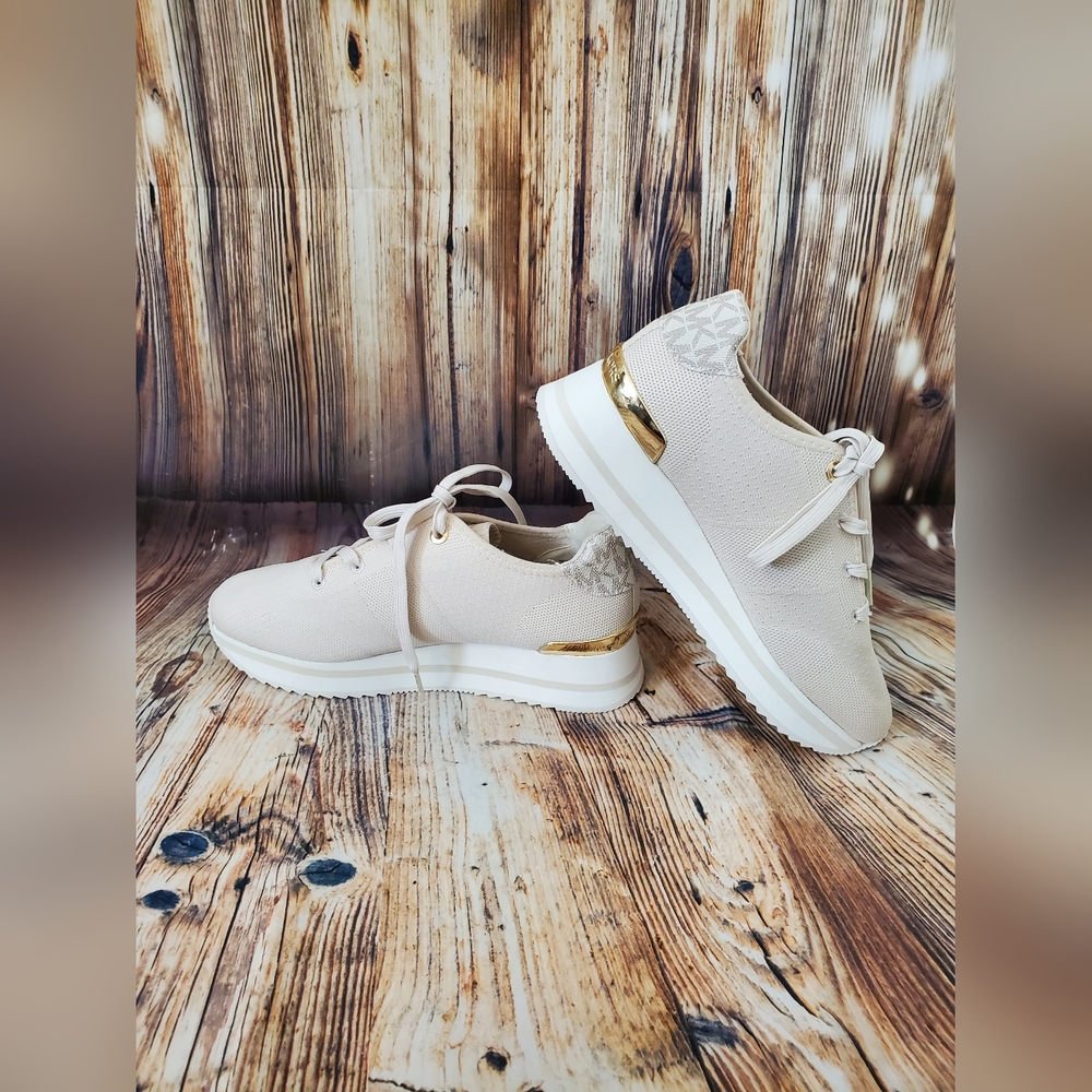 Michael Kors Monique Knit Trainer Lace-Up Running Sneakers